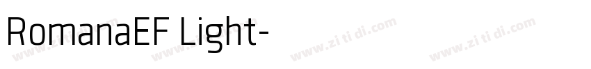RomanaEF Light字体转换